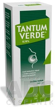 TANTUM VERDE 0,15 % kloktadlo 240ml