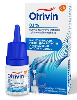 Otrivin 0,1 % 1 mg kvapky 10 ml