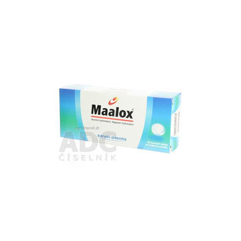 Maalox žuvacie tablety  40 žuvacích tabliet