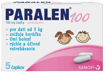 PARALEN pre deti 100 sup 100mg 5ks