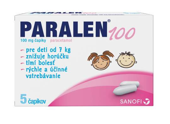 PARALEN pre deti 100 sup 100mg 5ks