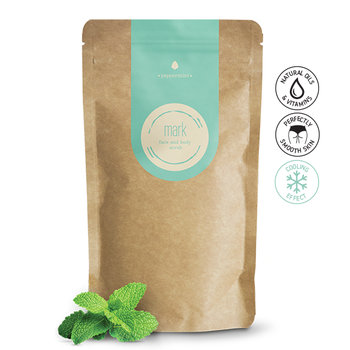 Prírodný kávový peeling MARK Peppermint, 100g