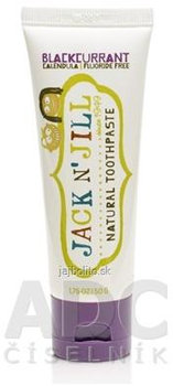 JACK N´JILL Prírodná zubná pasta pre deti, príchuť ČIERNA RÍBEZĽA, 50 g