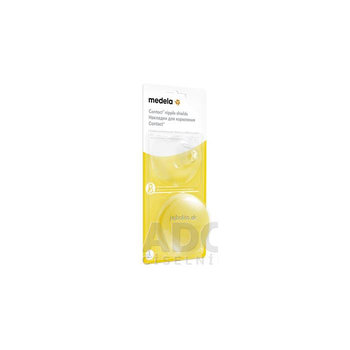 MEDELA Kontaktné dojčiace klobúčiky v krabičke, (Ochrana prsných bradaviek MEDELA) veľkosť L (priemer 24 mm), 2 ks