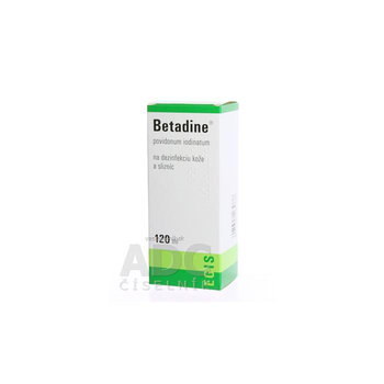 Betadine 100 mg/ml dezinfekčný roztok 120ml