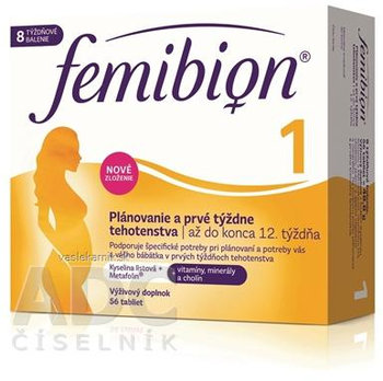 Femibion 1 Plánovanie a prvé týždne tehotenstva 56 tabliet