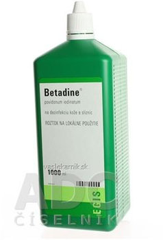 Betadine dezinfekčný roztok 100 mg/ml 1000ml