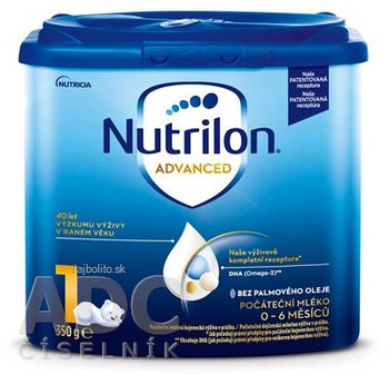 Nutrilon Advanced 1, mliečna dojčenská výživa v prášku (0-6 mesiacov), 350 g