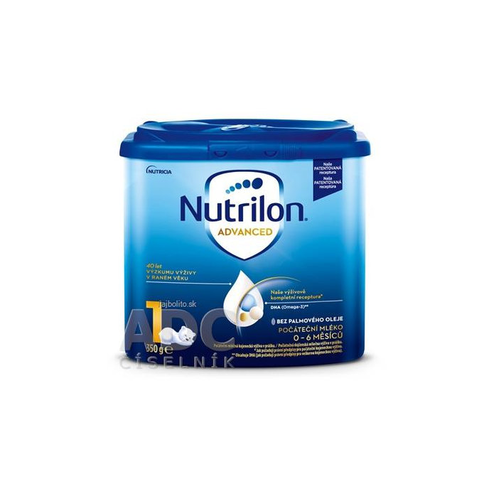 Nutrilon Advanced 1, mliečna dojčenská výživa v prášku (0-6 mesiacov), 350 g