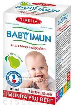 TEREZIA BABY IMUN sirup s hlivou a rakytníkom príchuť hruška 100ml