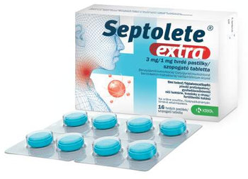 Septolete extra eukalyptus 3 mg/1 mg tvrdé pastilky 16ks