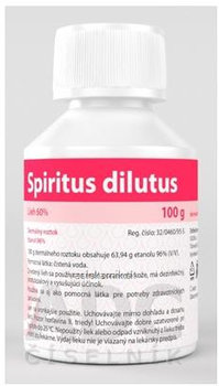 Spiritus dilutus dermálny roztok 100 g