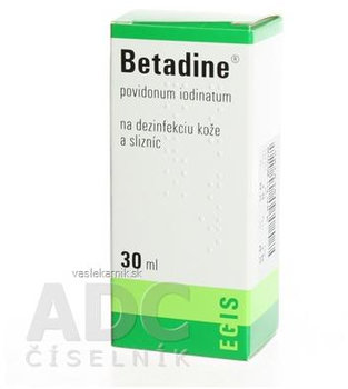 Betadine dezinfekčný roztok 100 mg/ml 30ml