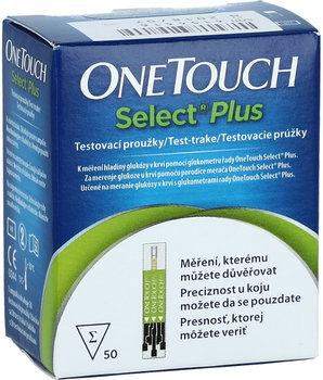 ONE TOUCH Select Plus Prúžky testovacie, 50ks