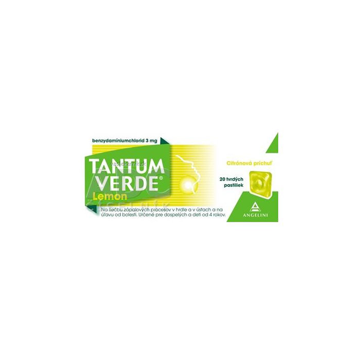 TANTUM VERDE Lemon 3mg pastilky 20ks