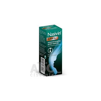 NASIVIN nosové kvapky 0,025 % 10 ml