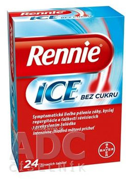 Rennie ICE bez cukru 24 tabliet