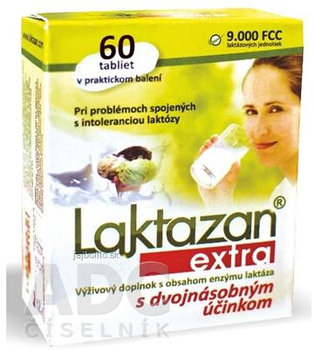 LAKTAZAN extra 9000 FCC, 60 tabliet