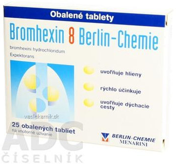 Bromhexin 8 Berlin-Chemie 25 tabliet