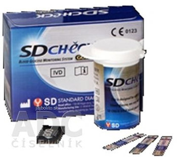 Prúžky testovacie ku glukomeru SD CHECK GOLD, 2x25 (50 ks)