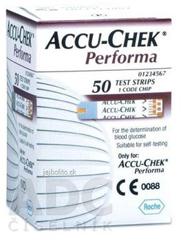 ACCU-CHEK Performa 50, testovacie prúžky do glukomera, 50 ks