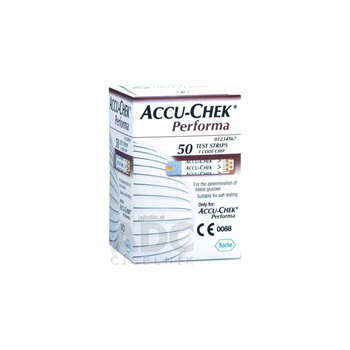 ACCU-CHEK Performa 50, testovacie prúžky do glukomera, 50 ks