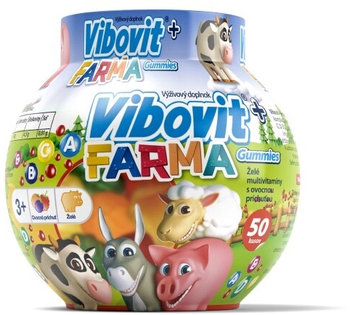 VIBOVIT+ FARMA Gummies želé s ovocnou príchuťou 50 ks