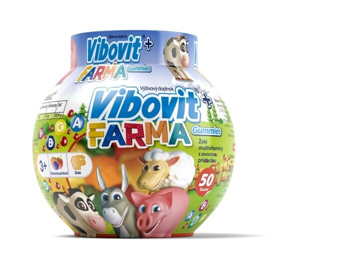 VIBOVIT+ FARMA Gummies želé s ovocnou príchuťou 50 ks