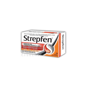 Strepfen s pomarančovou príchuťou bez cukru 24 ks