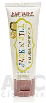 JACK N´JILL Prírodná zubná pasta pre deti, príchuť MALINA, 50 g