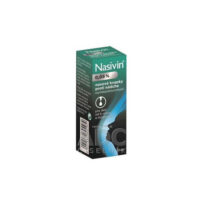 NASIVIN nosové kvapky 0,05 % 10ml