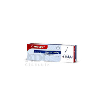 Canespor sada na nechty, (tuba Al+náplaste 15 ks + škrabka), 10g, 1 set