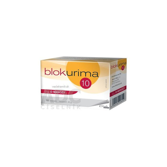 Blokurima 2 g D-MANÓZY vrecúška (40 g) 10 ks