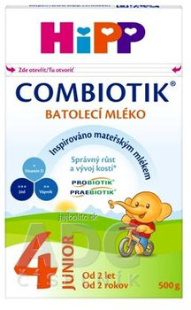 HiPP 4 JUNIOR Combiotik, mliečna batoľacia výživa (od 2 rokov ), 500g