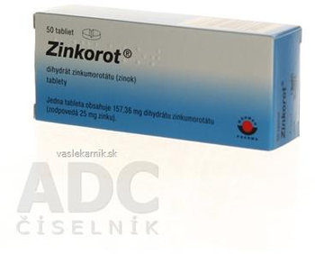 Zinkorot 25mg 50 tabliet