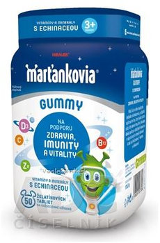 WALMARK Marťankovia Gummy Vitamíny s Echinaceou želatínové tablety 50 ks