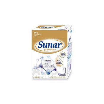 Sunar Premium 1, počiatočná mliečna výživa (od narodenia), 600 g
